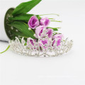 2017 Real Photo White Flower Beauty Queen Crown Wholesale